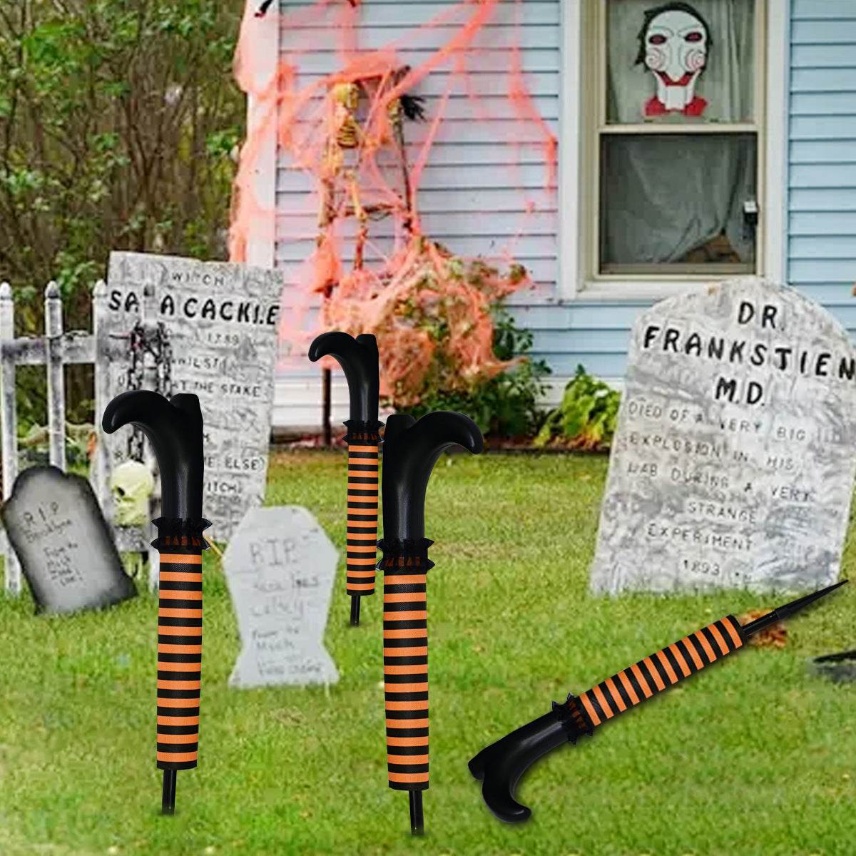 Halloween Decorations Inverted Elf Leg Layout Props