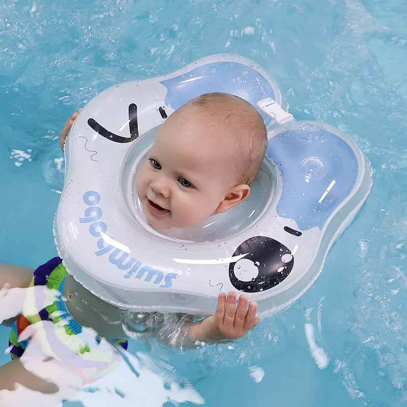 Baby Neck Swimming Ring Canada | Inflatable Newborn Swim Ring 0-8 Months | Blue Pink