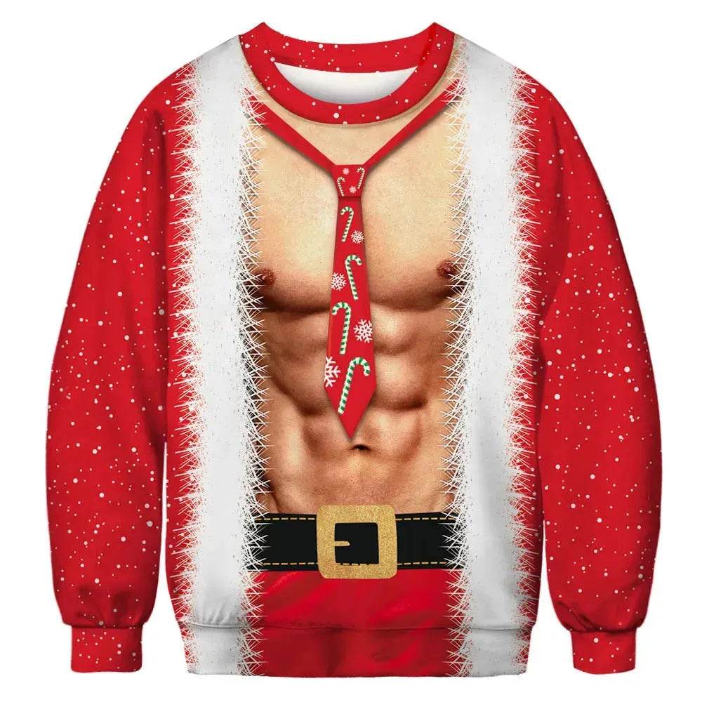 Printed Funny Christmas sweatshirt for couple