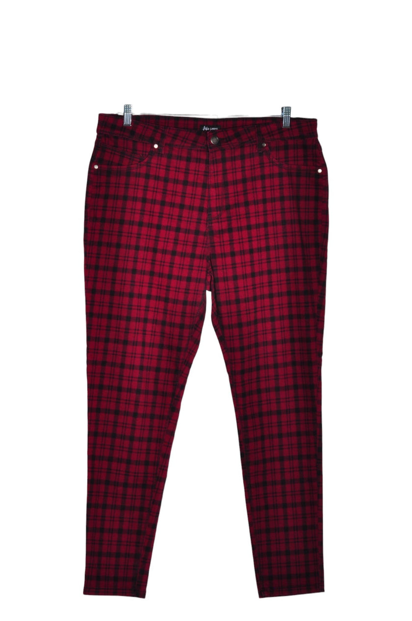 SUKO JEANS Women Work Pants Regular fit in Red - 16