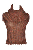 UNBRANDED Women Knit Tops Regular fit in Brown - M