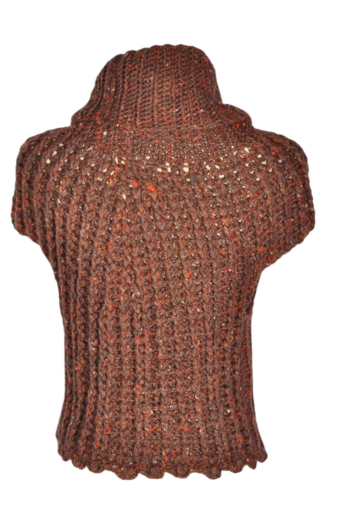 UNBRANDED Women Knit Tops Regular fit in Brown - M