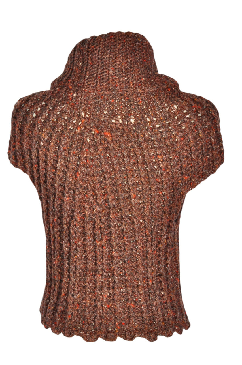 UNBRANDED Women Knit Tops Regular fit in Brown - M