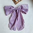 Silk satin oversized bow tie Hair Scrunchies ponytail Holder