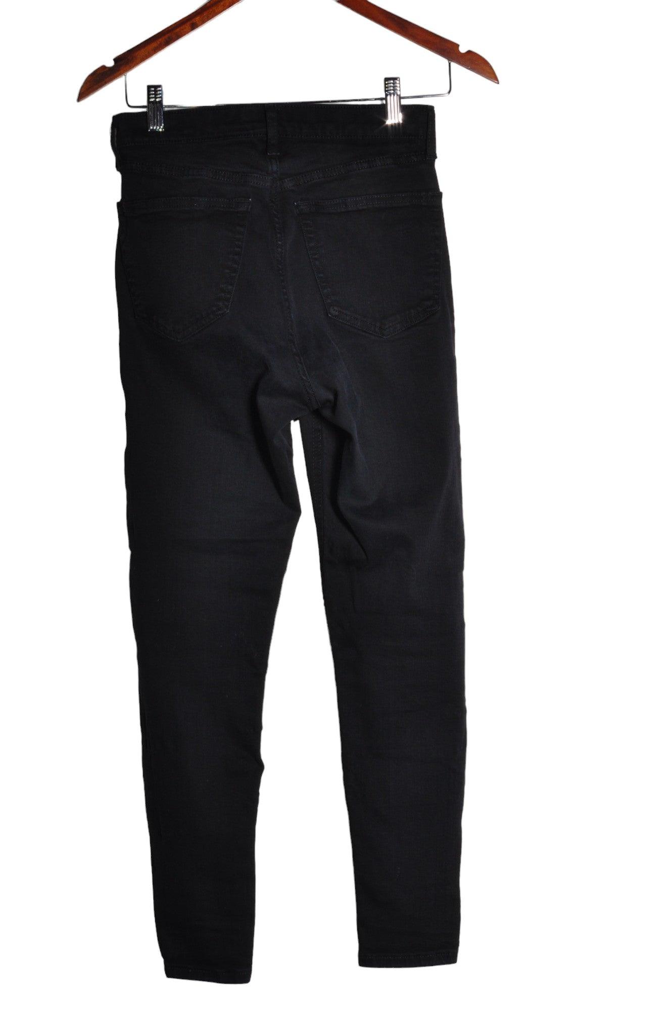 UNBRANDED Women Straight-Legged Jeans Regular fit in Black - 28x30