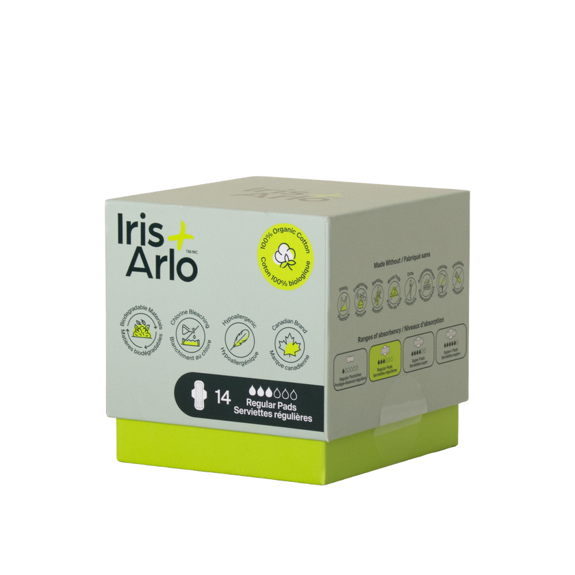 Iris + Arlo - Daily Pads, regular, 14ct - Iris + Arlo
