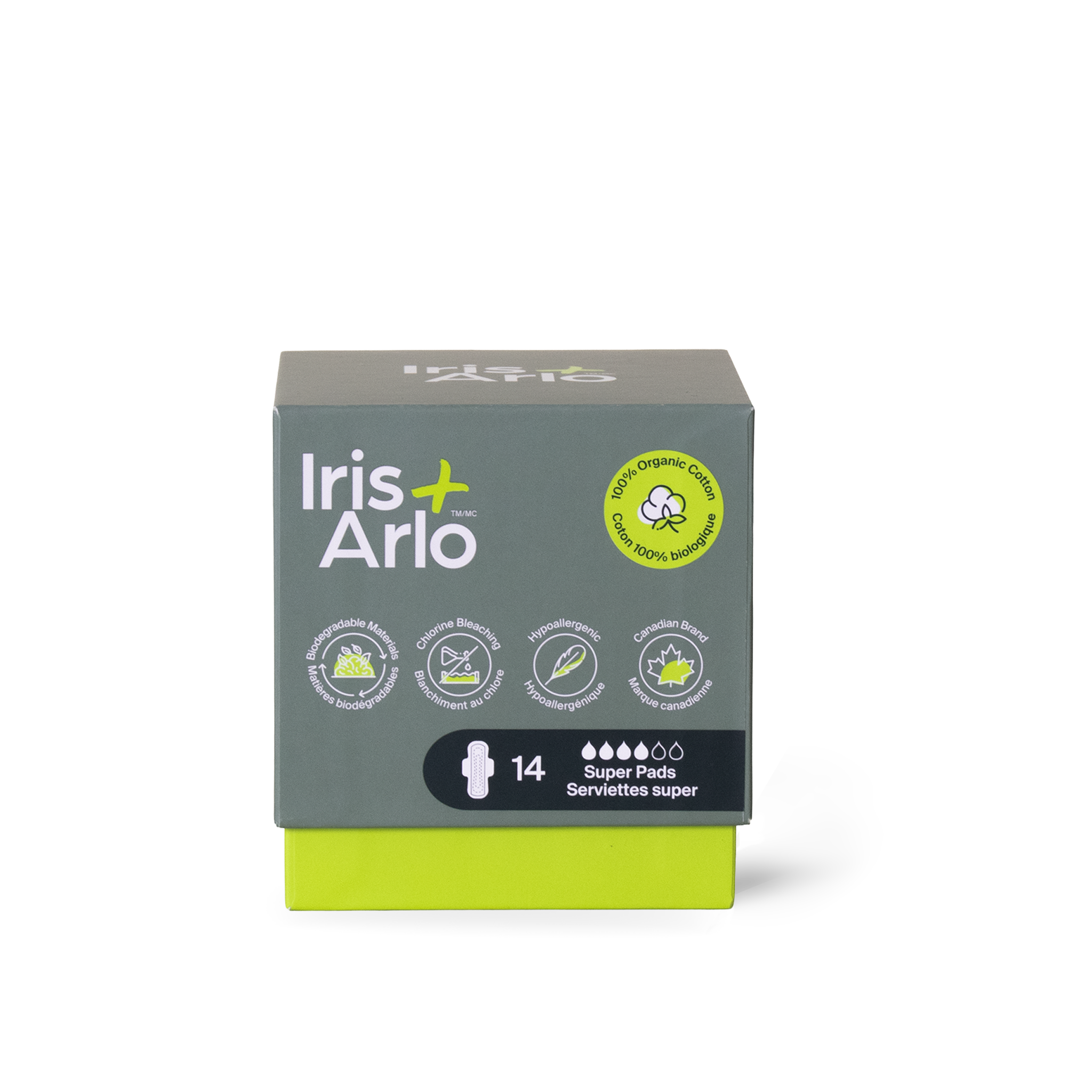 Iris + Arlo - Night Pads, Super, 14ct - Iris + Arlo