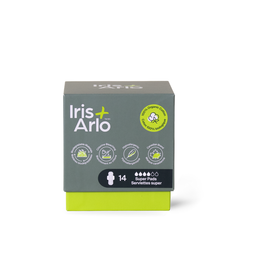 Iris + Arlo - Night Pads, Super, 14ct - Iris + Arlo