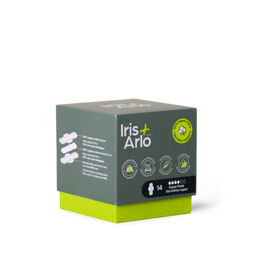 Iris + Arlo - Night Pads, Super, 14ct - Iris + Arlo