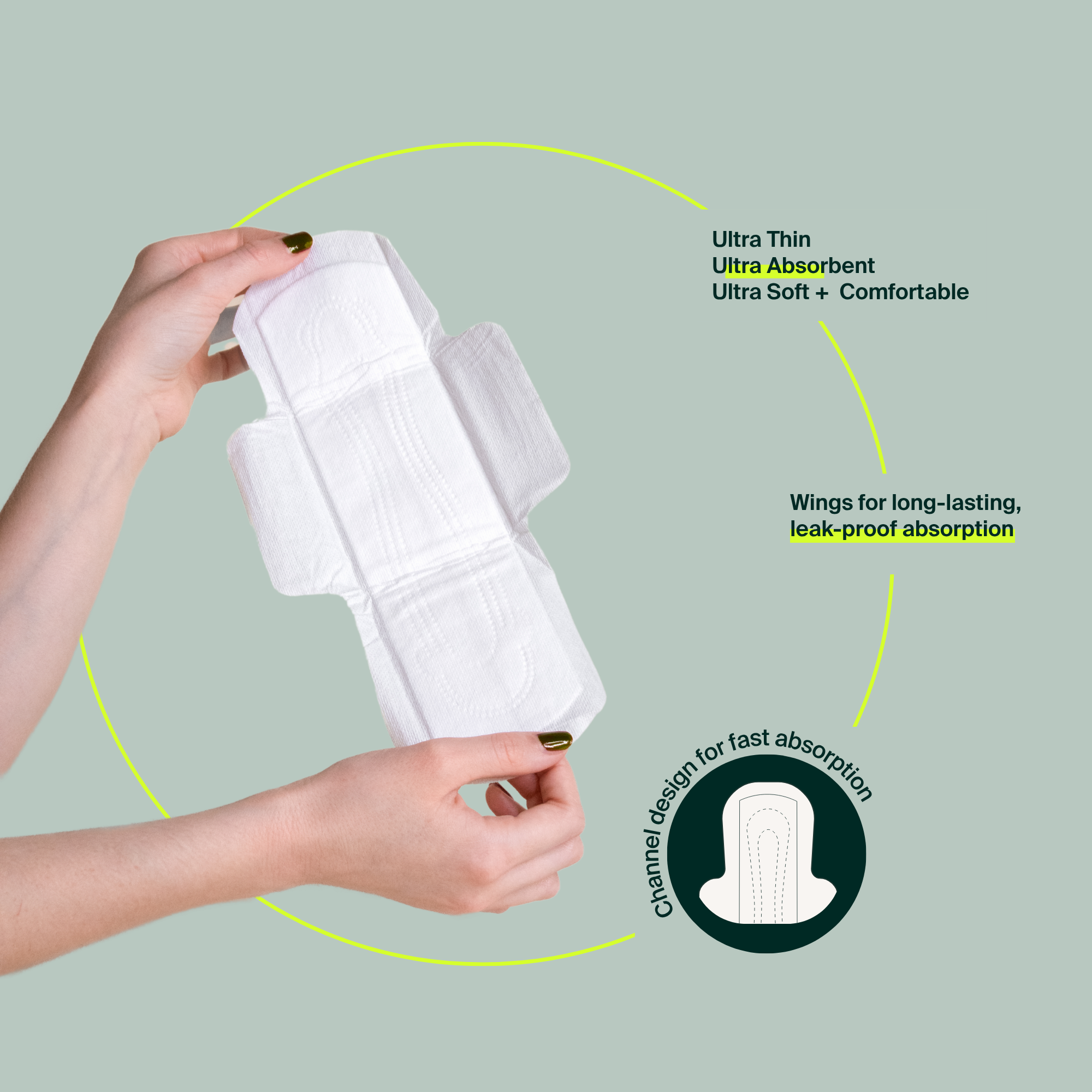 Iris + Arlo - Night Pads, Super, 14ct - Iris + Arlo