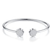 Moissanite Minimalist Platinum Bracelet – S925 Silver & GRA Certified