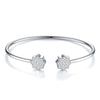 Moissanite Minimalist Platinum Bracelet – S925 Silver & GRA Certified