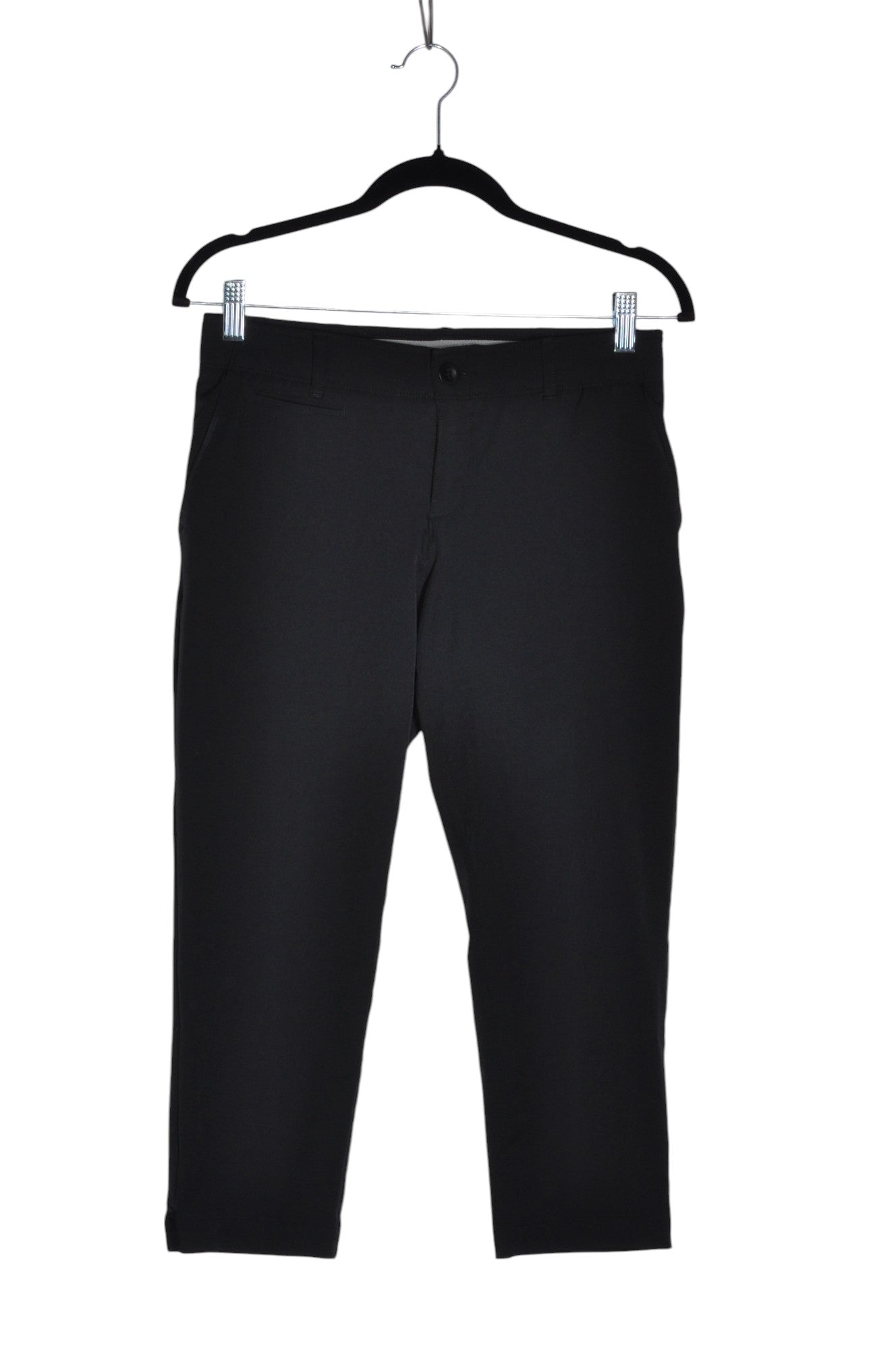 H&M Women Capri Pants Regular fit in Black - 4