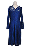 UNBRANDED Women A-Line Dresses Regular fit in Blue - XL