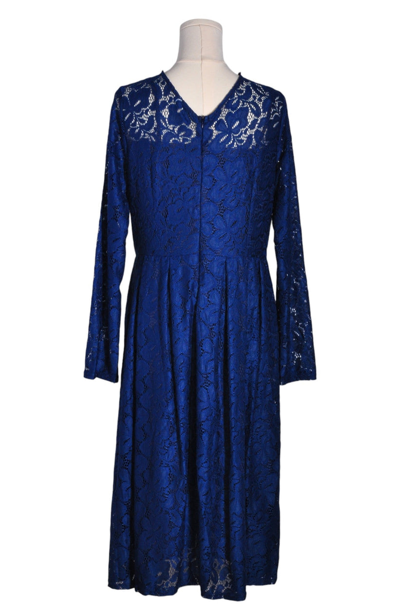 UNBRANDED Women A-Line Dresses Regular fit in Blue - XL