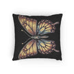 Golden Butterfly Woven Pillow | Tapestry Style Accent Cushion