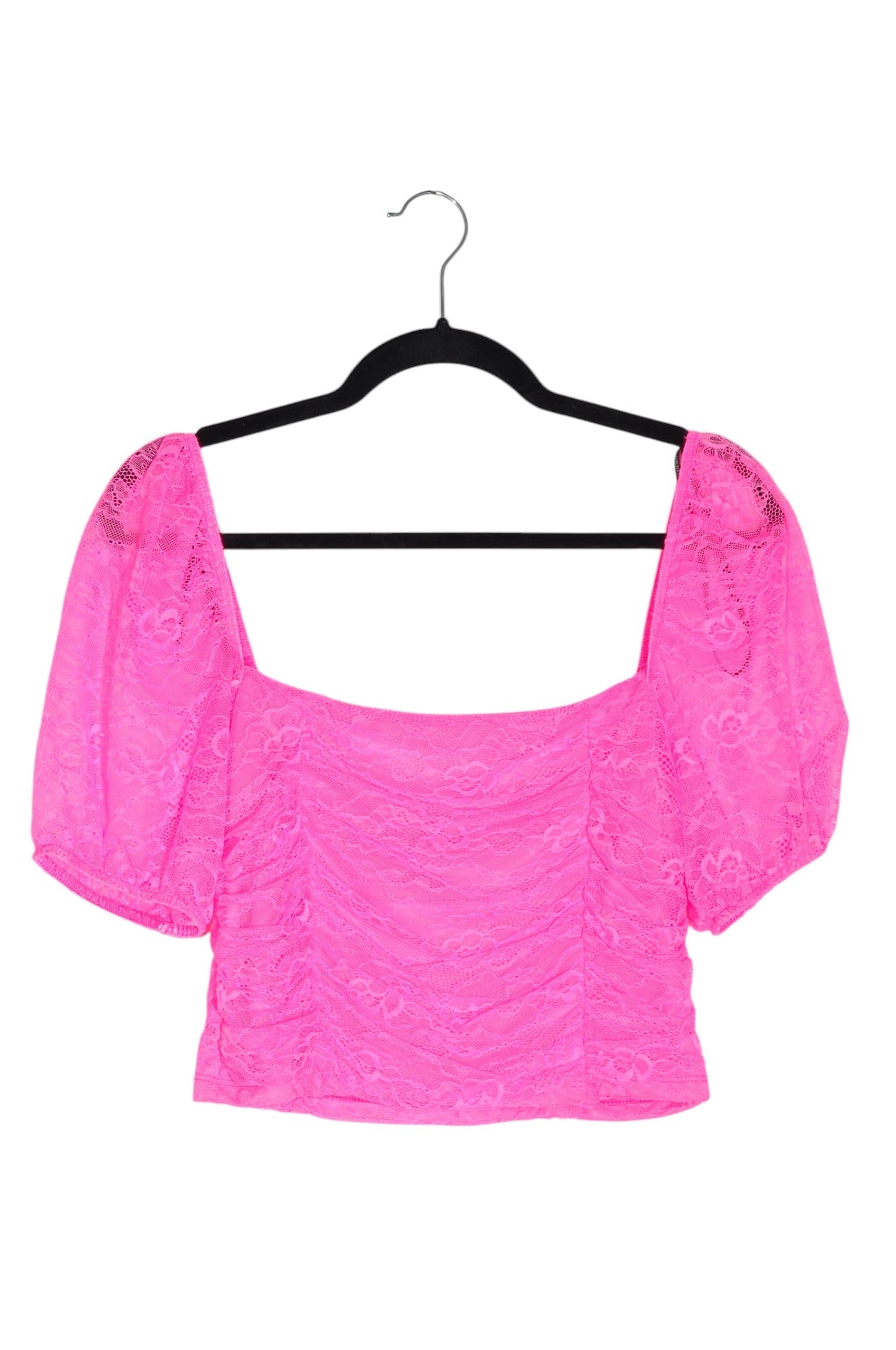 FOREVER 21 Women Crop Tops Regular fit in Pink - L
