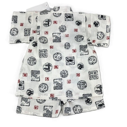 [Pre-Order] Made in Japan Jinbei Set: Traditional Pattern 2-Piece Set (Dobby Weave) (Save 50% in January)