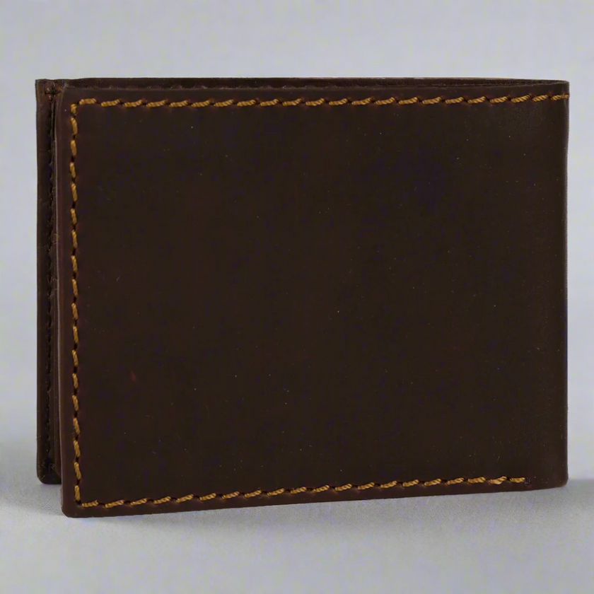 MET Men's Bifold Flip Up RFID Leather Wallet