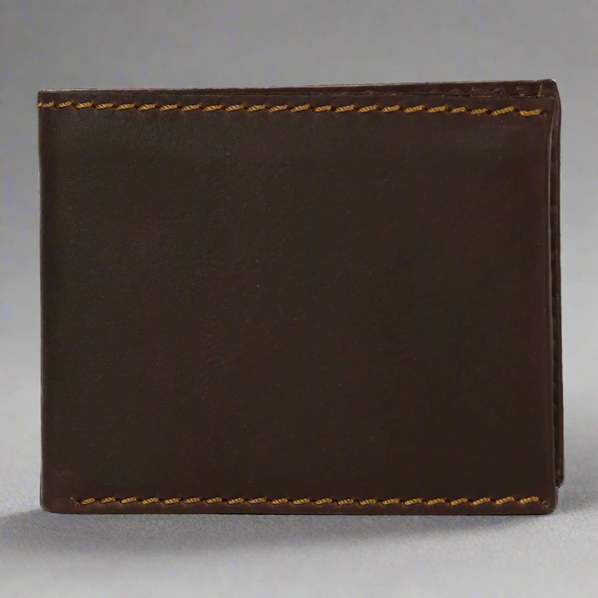 MET Men's Bifold Flip Up RFID Leather Wallet