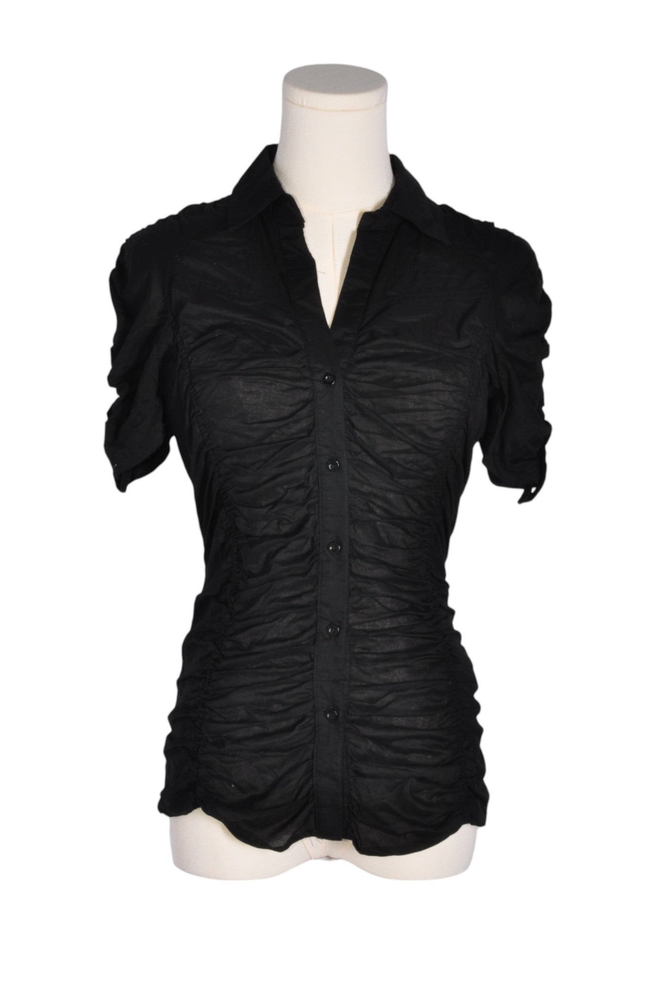 CHATEAU Women Button Down Tops Regular fit in Black - XS