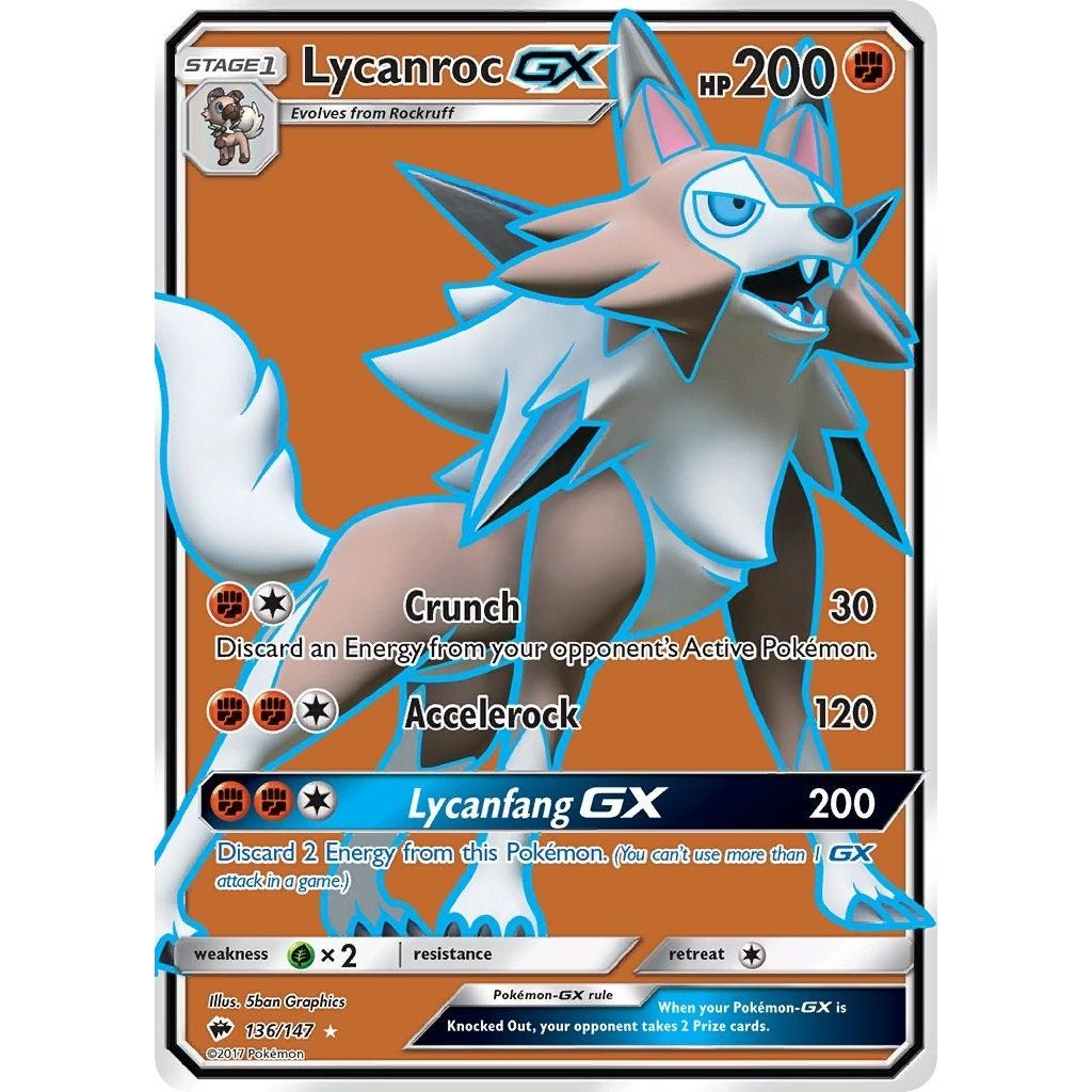 Lycanroc GX (Full Art) (136/147) (SM03)