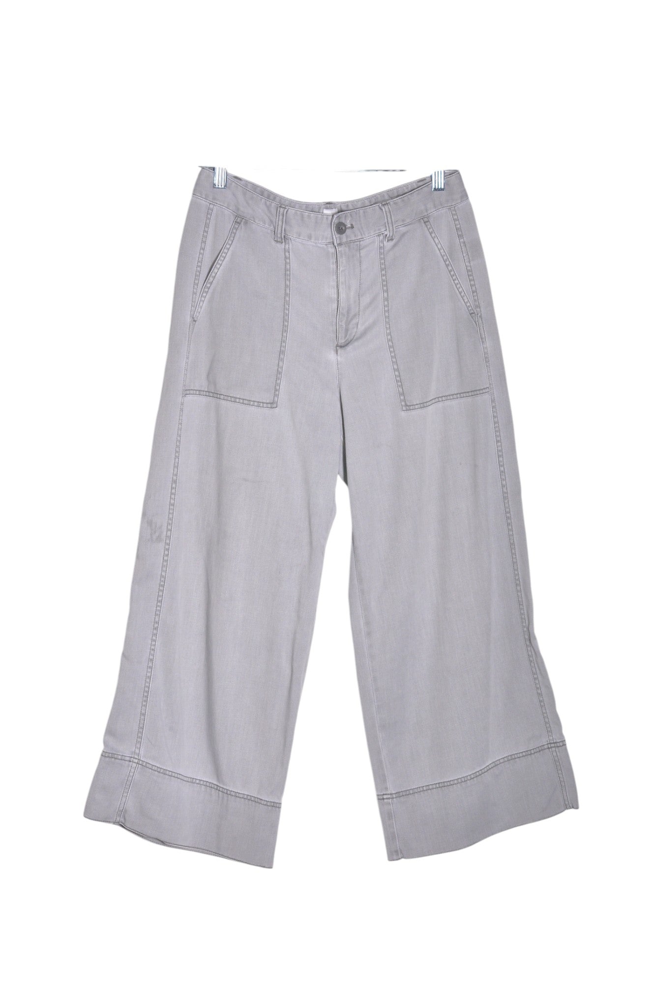 GAP Women Palazzo Pants Regular fit in Gray - 6