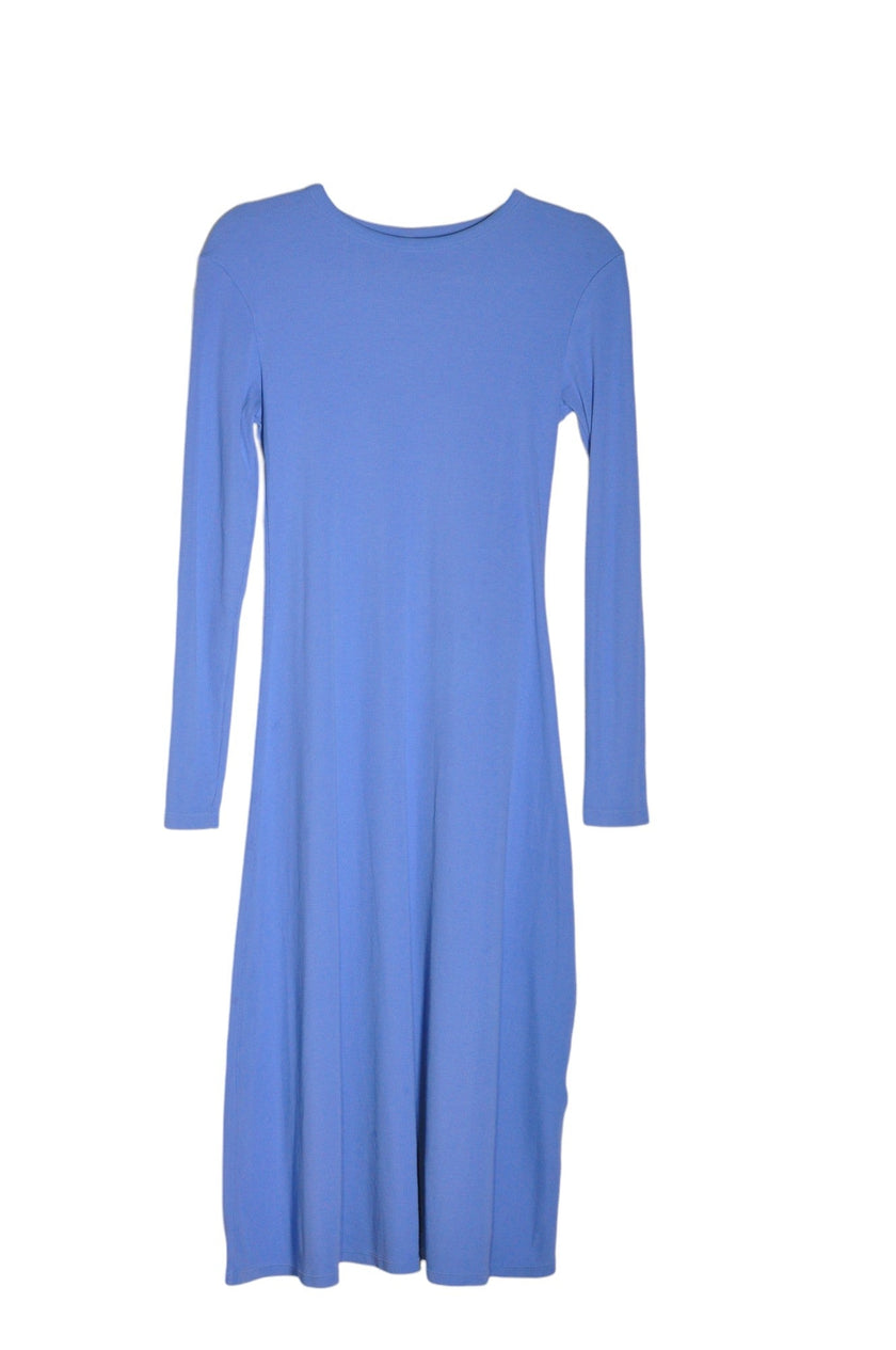 UNIQLO Women Midi Dresses Regular fit in Blue - XS