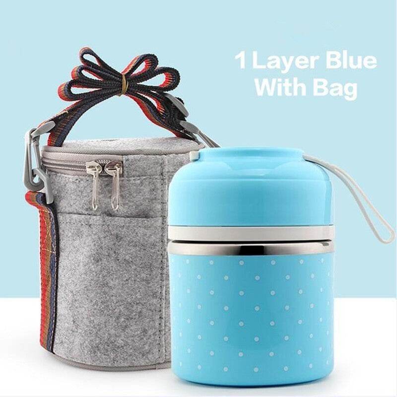 Japanese-Inspired Compartment Lunch Box – Stainless Steel, 1–3 Layer