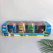 Toy pull back bus