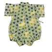 [Pre-Order] Made in Japan Jinbei Romper: Hemp Leaf Pattern (Tsumugi Cotton) (Save 50% in January)