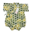 [Pre-Order] Made in Japan Jinbei Romper: Hemp Leaf Pattern (Tsumugi Cotton) (Save 50% in January)