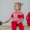 Baby/Kids' Bamboo Pocket T-Shirt | Blue Smilies