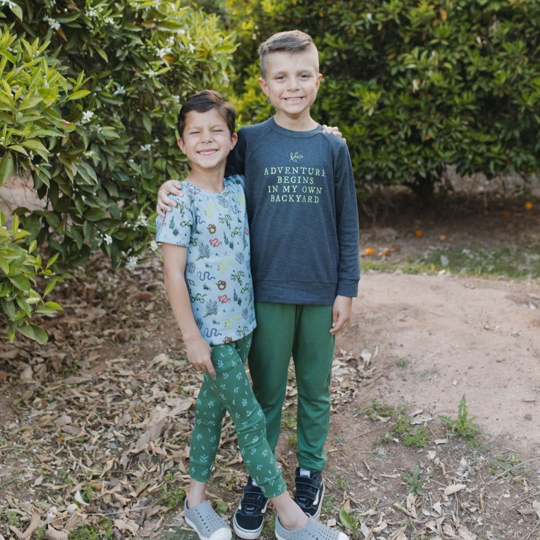 Baby/Kids' Bamboo T-Shirt | Garden Snakes