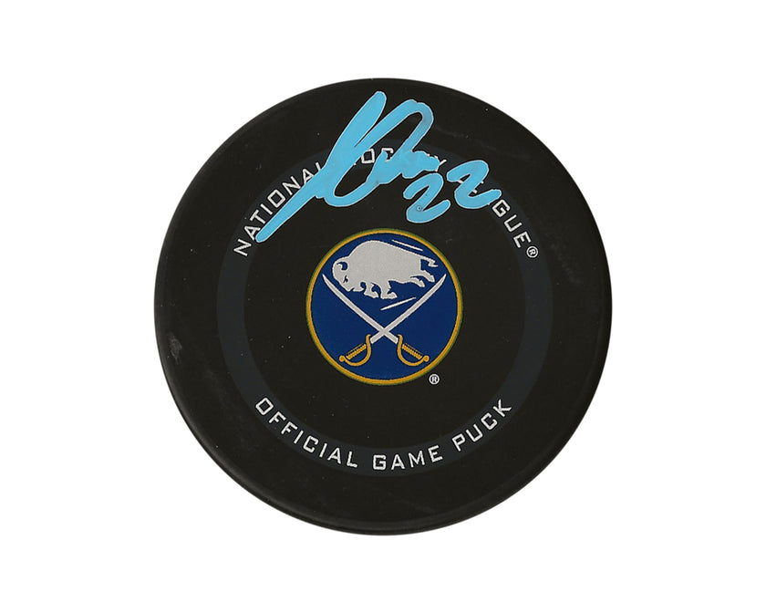 Jack Quinn Autographed Buffalo Sabres Official Game Puck