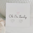 Jane diamond heart studs