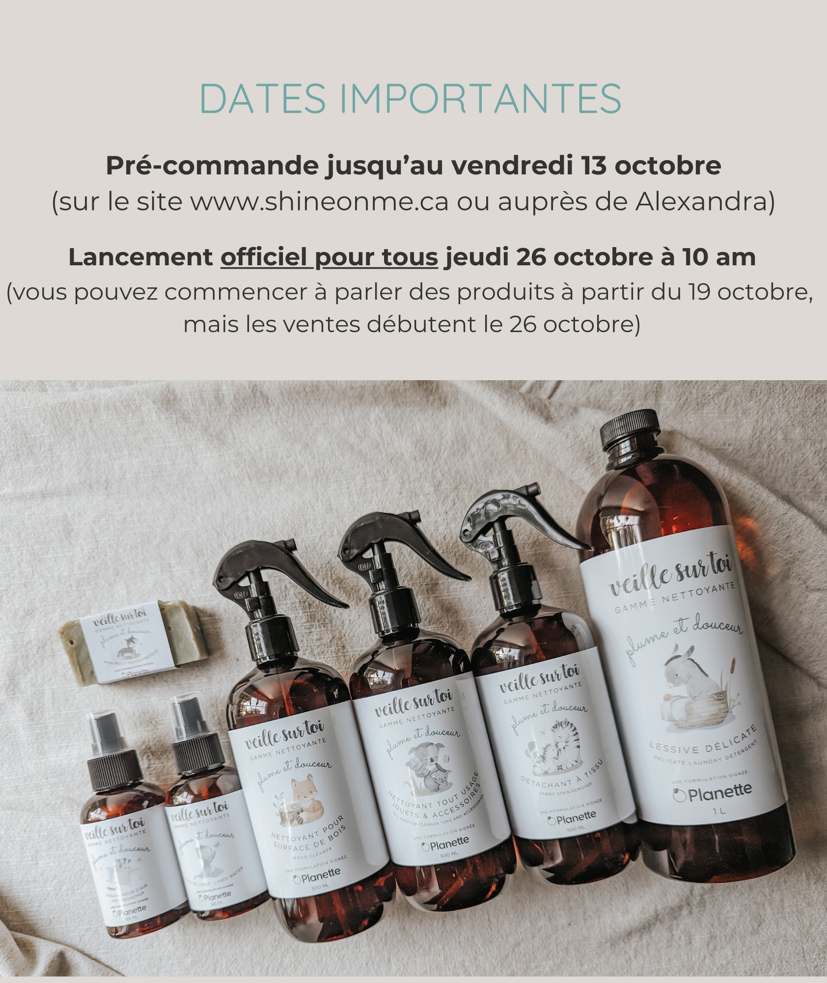 Cleaning line - Air freshener - 125 ml - Box of 6 - Veille sur toi & Planette