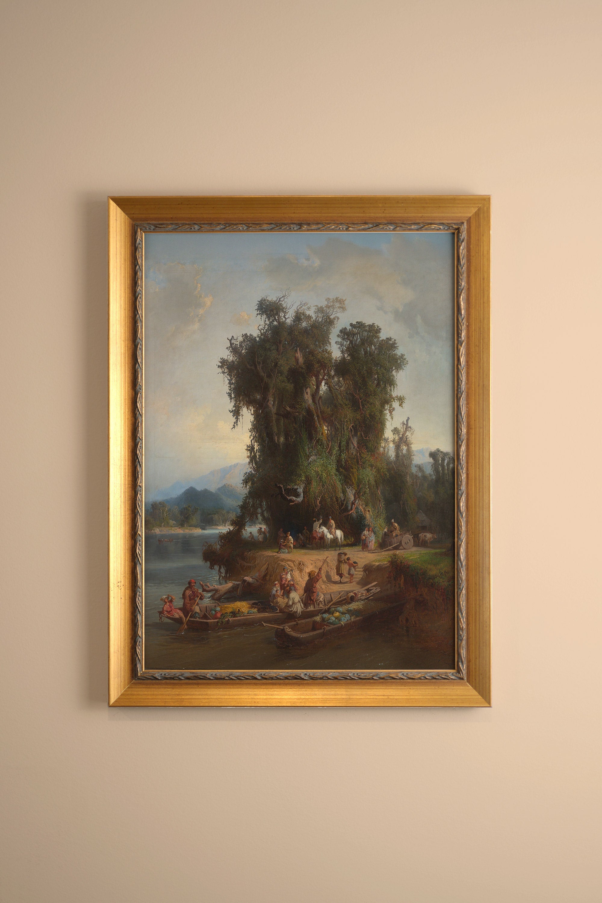 LES RIVES DU TEMPS, CADRE VINTAGE OR