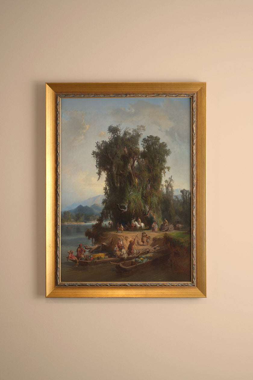 LES RIVES DU TEMPS, CADRE VINTAGE OR