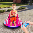 12V Electric Ride On Car with Remote Control and Flashing LED Lights-Pink