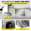 VEVOR Outdoor Kitchen Door Drawer Combo 29.5\