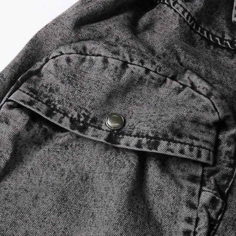 Personality Street Tooling Style Overall Baggy Jeans Pant Women