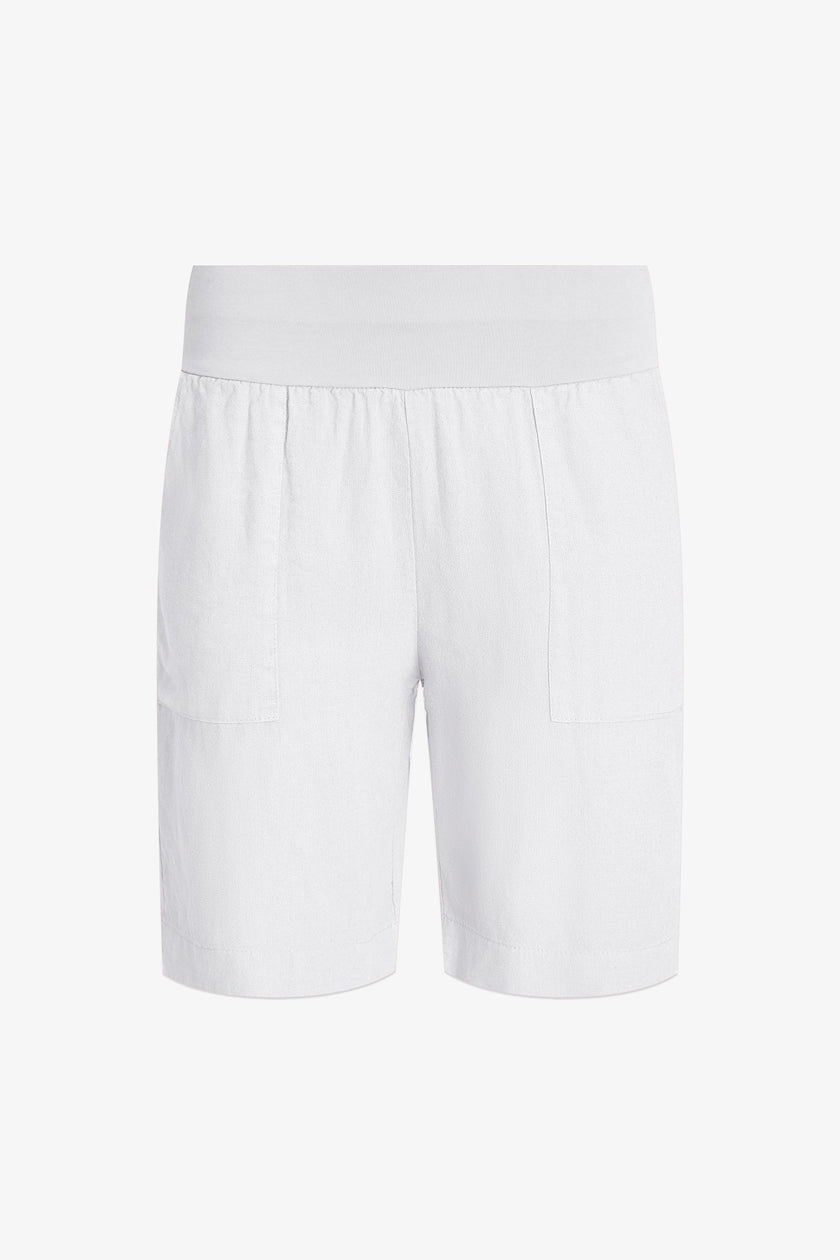 Women's Knit Woven Combo Shorts
