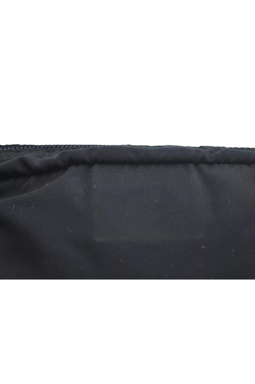 PRADA Nylon Leather Pouch Purse Black 3978K