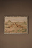 OISEAUX DE SABLE, CADRE VINTAGE ARGENT