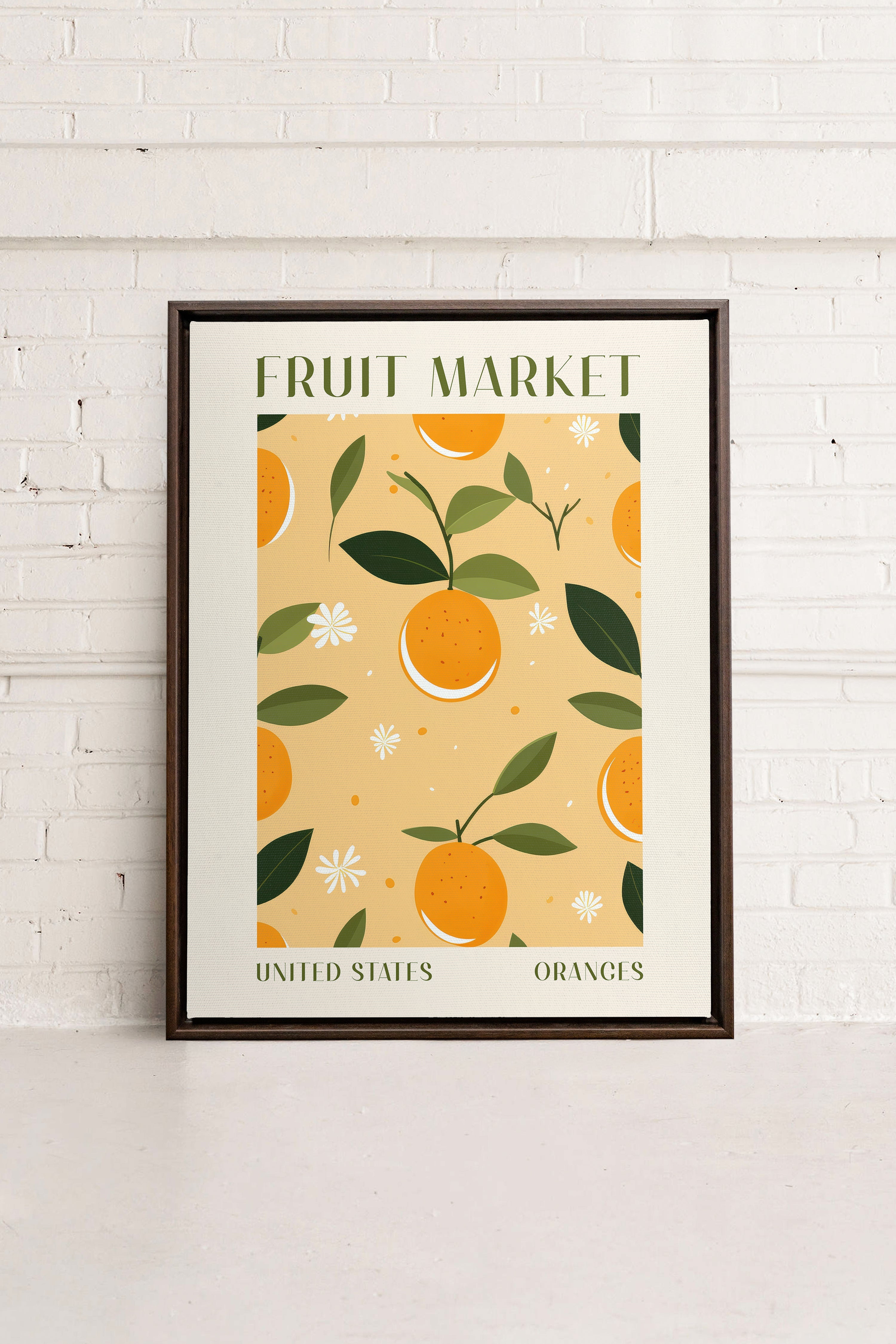 ORANGE TANGO, Oeuvre sur toile étirée