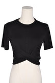 H&M Women Crop Tops Regular fit in Black - S