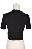 H&M Women Crop Tops Regular fit in Black - S