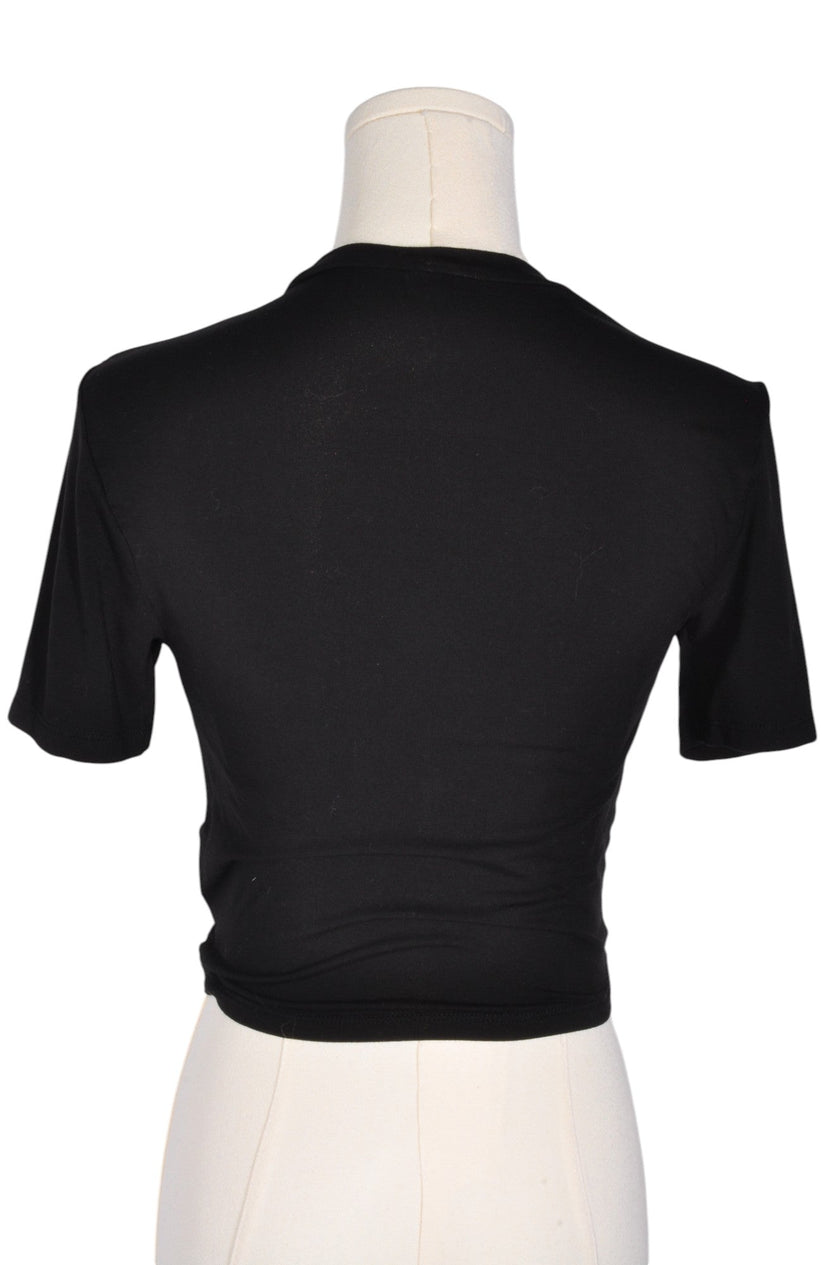 H&M Women Crop Tops Regular fit in Black - S