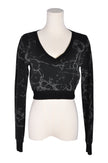 BLACK HALO Women Crop Tops Regular fit in Black - M